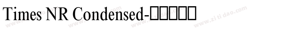 Times NR Condensed字体转换